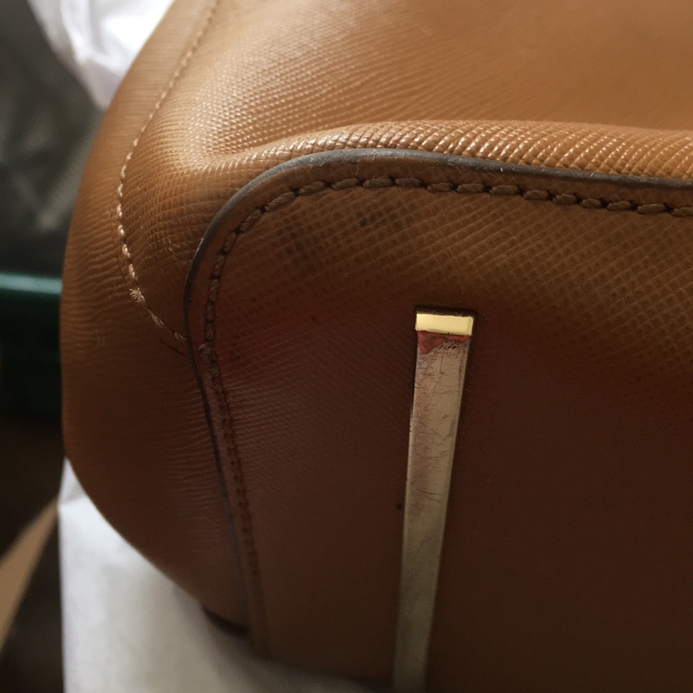 Authentic Tory Burch handbag/Crossbody-Camel Color - Picture 8 of 15